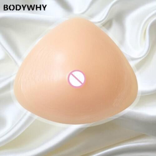 BODYWHY New Hot Selling Silicone Fake Breasts Teardrop-Shaped Soft Pads Full Ladies False Boobs 500-800g/pair