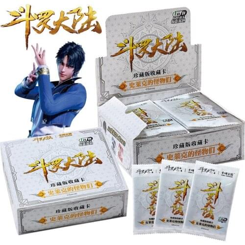 Dou Luo Da Lu Tang San Card Letters Paper Card Games Children Anime Peripheral Character Collection Kids Gift Playing Card Toy