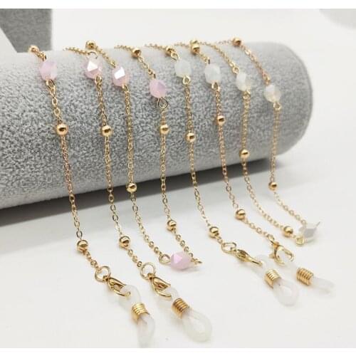 Kid Women Glass Chain Face Mask Chain Necklace Strap Non-slip Eyeglass Holder Cord Neck Sunglass Strap Chain for Unisex Jewelry