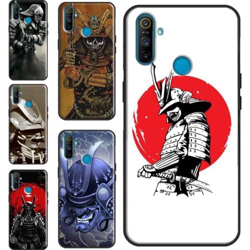 Japanese Samurai Case For OnePlus 8 Pro 9 Pro Nord 7T 8T 9R Cover For Realme C21 C15 C11 C3 GT Q3 6 7 8 Pro