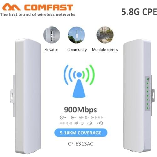 COMFAST CF-E313AC 900Mbps 5.8G WIFI CPE Wireless AP Bridge 5Km Long Range 12dBi WIFI Antenna Outdoor repeater Nanostation router