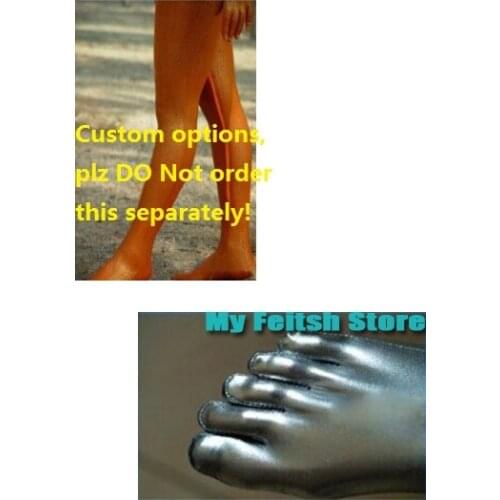 CT02) Customize Option Of separate toes/ with inner leg zipper instead of back zipper