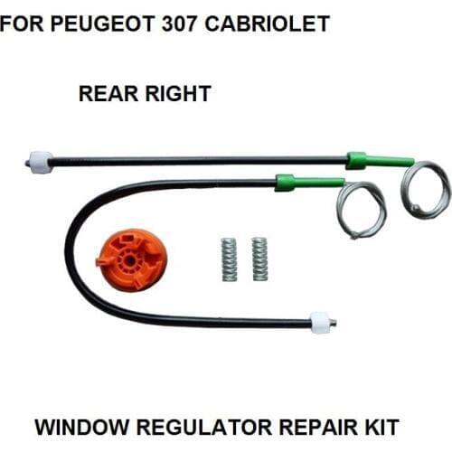 FOR PEUGEOT 307 CABRIOLET WINDOW REGULATOR REPAIR KIT REAR RIGHT 2003-2008