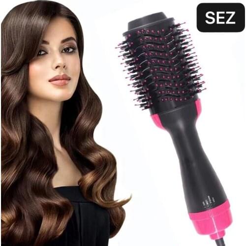Sez-hair dryer 2 in 1 one step, hot air brush, electric air dryer brush, hair straightener