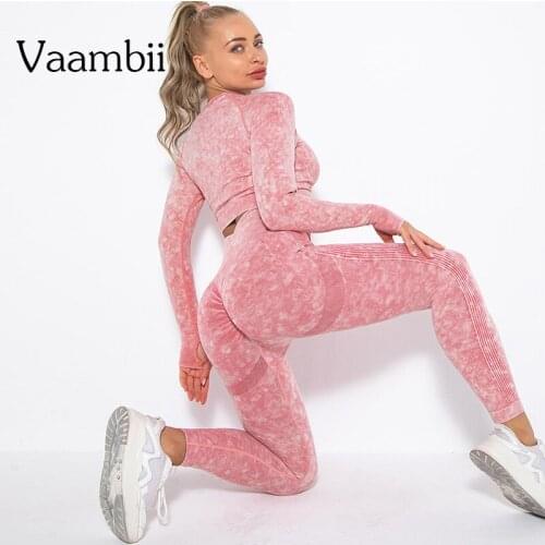 Fitness Leggings Woman Gym Top Two Piece Seamless Yoga Set Women Clothing Sets Womens Outfits Womens Sports Suits Sportswear