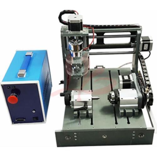 CNC 2030 Wood Router Engraver 4 axis Mini Milling Machine with Parallel Port & USB port 2 in 1 Control Box