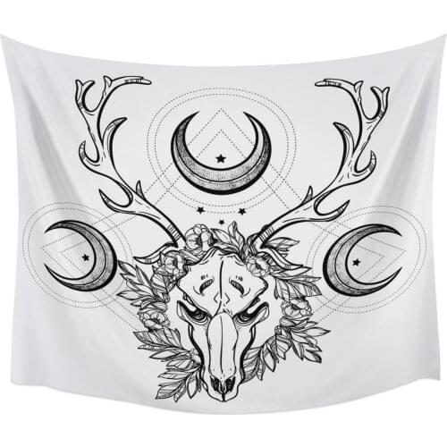 Bones Moon Lines Wall Tapestry Home Wall Decor Bedroom Tapestry Wall Hanging Yoga Mat Picnic Mat