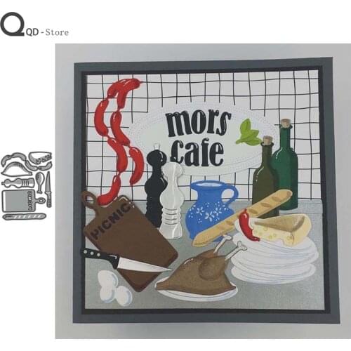 Kitchen Kitchenware Metal Cutting Dies Scrapbooking Handmade Tools DIY Card Make Mould Model Craft Decoration New 2021 Wholesale