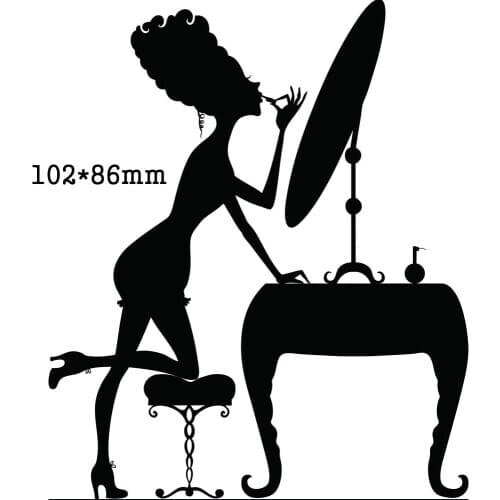 Metal Cutting Dies Women Makeup 2020 New Cut Die Mold Stencils Decoration Scrapbook Paper Craft Knife Mould Blade Punch Die