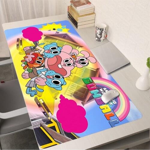 Anime The Amazing World Gumball gumball Desktop Pads Game Lockedge Mousepad Anti-Slip Laptop PC Mice Pad Mat Gaming Mousepad