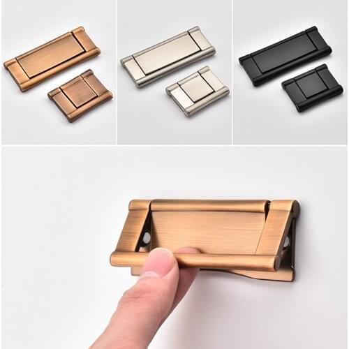 Newly Nordic Furniture Drawer Knob Wardrobe Cupboard Cabinet Handle Door Pulls Brashed Concealed Installation Five Styles