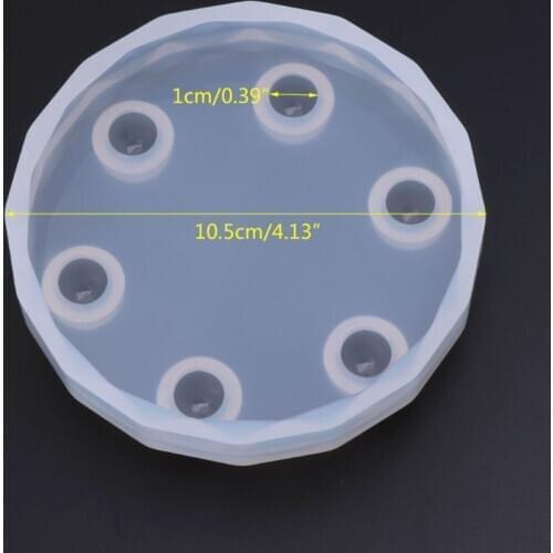 2021 New Silicone Mold DIY Jewelry Making Tools Epoxy Resin Desk Decoration Platform Round Handmade Crafts Ornaments