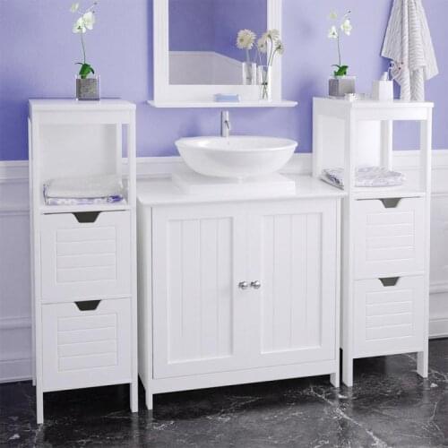 1PC Bath Shelf Sundries Storage Racks Small Bathroom Vanity Floor Standing Bathroom Storage Cabinet Washbasin Dropshipping HWC