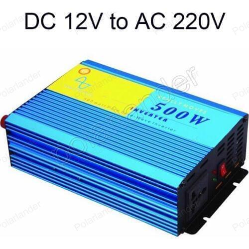 DC 12V to AC 220V home car pure sine wave Power Inverter Converter 500W with USB 50HZ new arrival