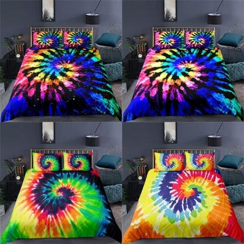Luxury 3D Geometry Print 2/3Pcs Bedding Sets Comfortable Abstract Art Duvet Cover Pillowcase Home Textile Queen and King Size