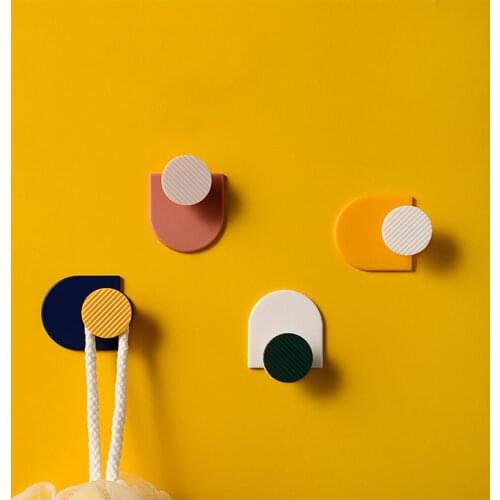 Self Adhesive Hooks Wall Hangers Kitchen Bathroom Shower Sticky Wall Hooks