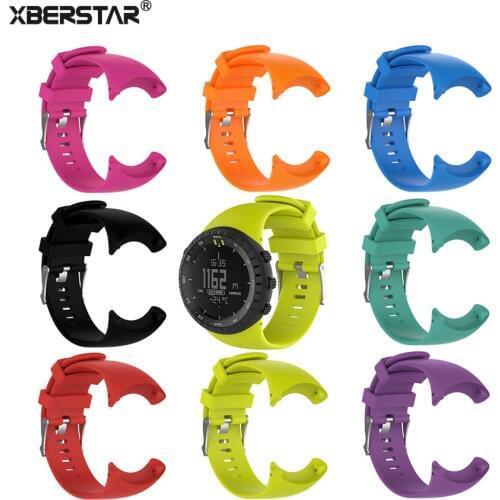 Replacement Band Strap Watchband for SUUNTO CORE All Black Military Mens Outdoor Sports Watch Band Strap Bracelet Belt