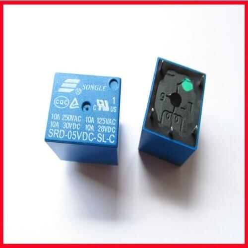 Songle 5V relay 5VDC-SL-C relay loose new 5-foot single pole double throw
