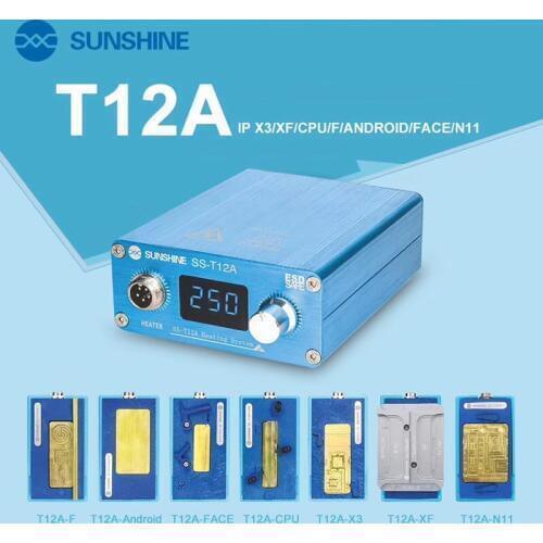 Sunshine SS-T12A N-11 Motherboard Heating Separator For Phone 11/11 PRO/11 PRO MAX Frame CPU IC Chip Disassembly Glue Remove