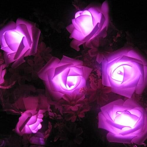 Led Love Rose Wedding String Fairy Light Holiday Christmas Lighting Garland for Party Girl Bedroom Decor Tree Light