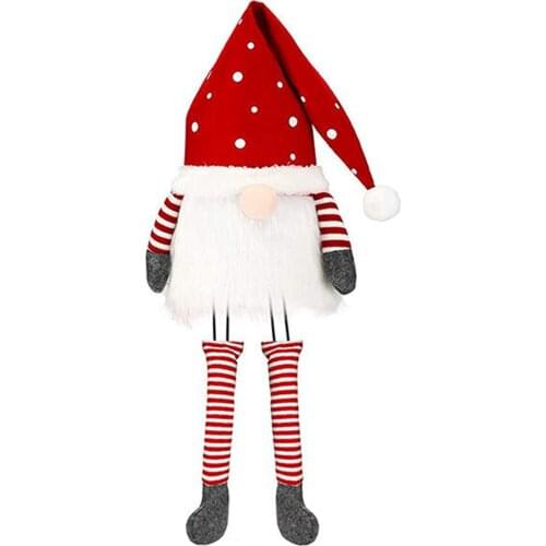 New Year Christmas Tree Topper Norway Nisse Tree Top Ornament Warm Atmosphere Decoration Christmas Flannel Gnome Carefully