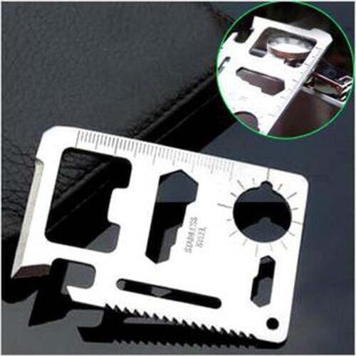 Camping Multipurpose tool 11 in 1 Multifunction Card Knife,Pocket Survival Tool Outdoor military survival knife