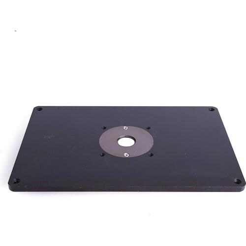 High Quality Stainless Steel Router Table Insert Plate 250*380*11.6mm For Woodworking Benches Engrving Machine