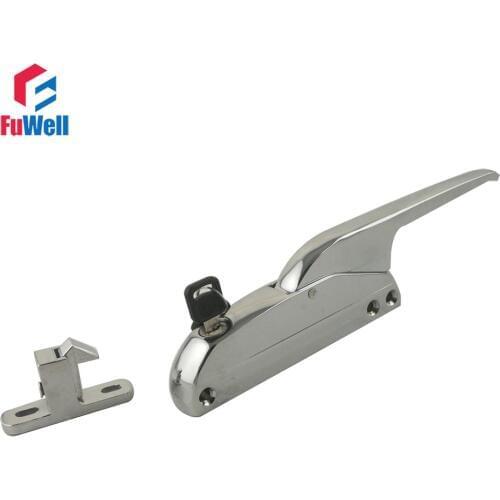 1pc Door Handle Lock Spring Latch with Keys Fit 40~50mm Thickness Door for Oven Freezer Cooler Cabinet