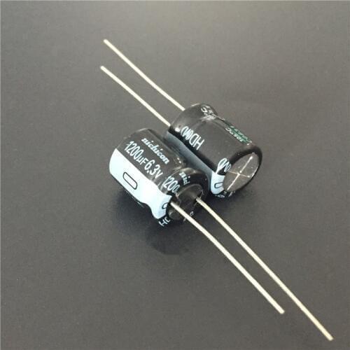 10pcs 1200uF 6.3V NICHICON HD Series 10x12.5mm Extremely Low Impedance 6.3V1200uF Aluminum Electrolytic Capacitor