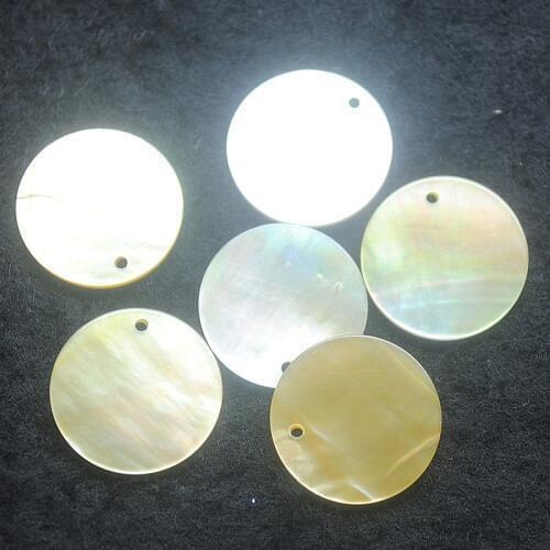 5pcs nature shell pendants round shape yellow lips shell salter water pearl size 15mm 20mm 60mm for jewelry pendants making find