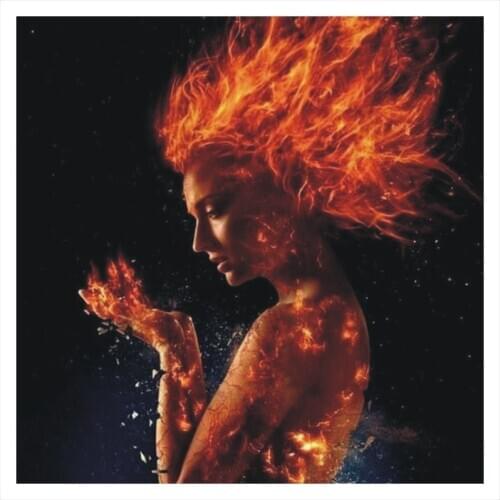 5D Home Diamond Painting Red Fire and Girls Mosaic DIY Cross Stitch Full Drill Home Decoration Kit T193