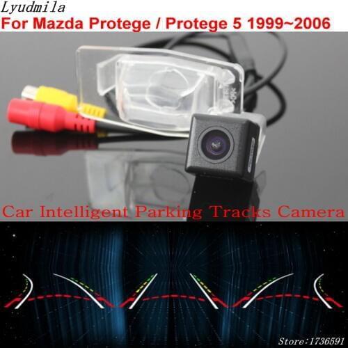 Car Intelligent Parking Tracks Camera FOR Mazda Protege / Protege 5 1999~2006 MPV 2000~2006 Car Back up Reverse Rear View Camera
