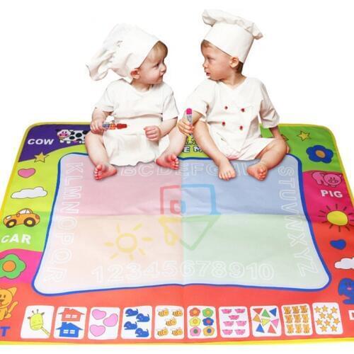 Children Doodle Mat Board With 2 Water Drawing Pens for Boy Girl Toddler Kids Educational Toy Gift M09