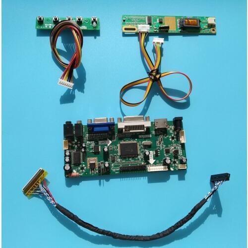 For LTN184KT02/S01/T01 1680X945 VGA LCD LVDS 1 Lamps HDMI 18.4" 30pin DVI Controller board Screen panel Monitor Kit