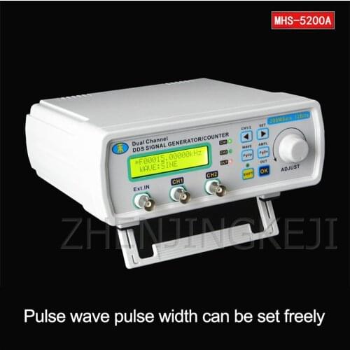 Full CNC Dual Channel DDS Signal Generator Pulse Source Frequency Meter Trigger Measuring Pulse Frequency Sweep Scanner Counter