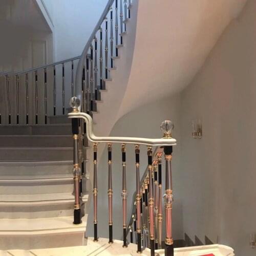 Freeshipping BT-159 BT-160 BT-161 private custom 950mm 850mm aluminum magnesium plating crystal column stair handrail