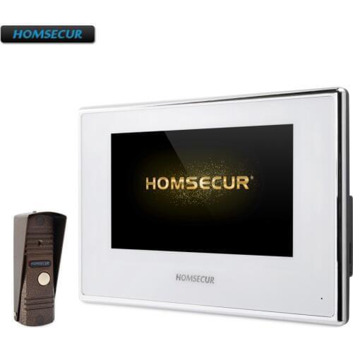 HOMSECUR 4 Wire AHD Video&Audio Home Intercom CCTV Camera 110 degree Supported for House/Flat BC011HD-C+BM718HD-W