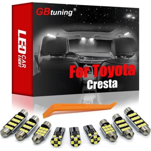 GBtuning Canbus LED Interior Light Kit For Toyota Cresta 1984-2000 2001 Vehicle Car Map Ceiling Dome Indoor Trunk Lamp Parts