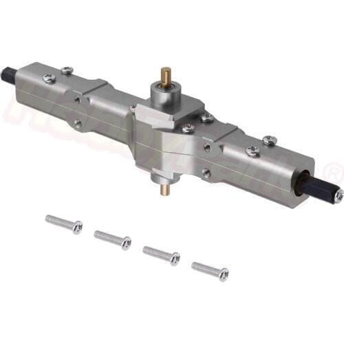 Aluminum Center Bridge Axle Gear Box Transmission Set for WPL 1/16 Military Truck Remote Control Car Upgrade Parts