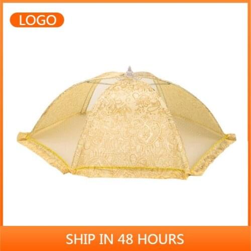 Anti-Mosquitoes & Flies Dish Cover Household Dust-Proof Table Meal Table Cover Bowl Dish Mesher Folding Removable Washable