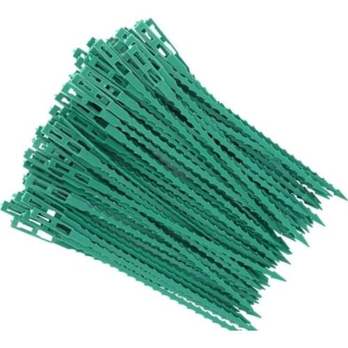 50/100Pcs Reusable Cable Ties Plant Support Shrubs Fastener Tree Locking Nylon Adjustable Plastic Cable Ties Tools