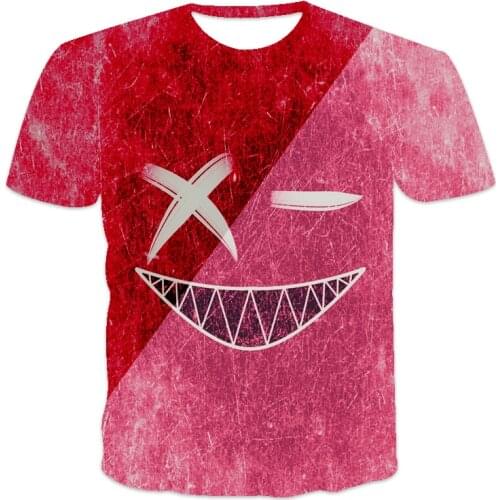 X—X— pattern 3d printed t-shirt fashion mens street casual sports shirt male O-neck oversized t-shirt