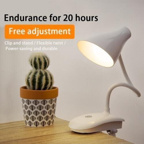 Stepless Dimming Night Light Yellow Warm Light Eye Protection Small Book Lamp Portable Rechargeable LED Table Lamp