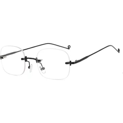 New Korean Rimless Anti-Blue Glasses Myopia Personality Unisex UV400