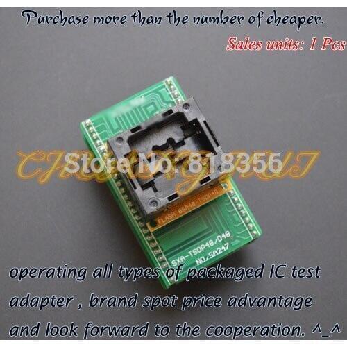 NEW BGA48 to DIP48 Programming Adapter for LT48/LT848 Programming TFBGA48 Adapter test socket Pitch=0.8mm Size=6mmx8mm