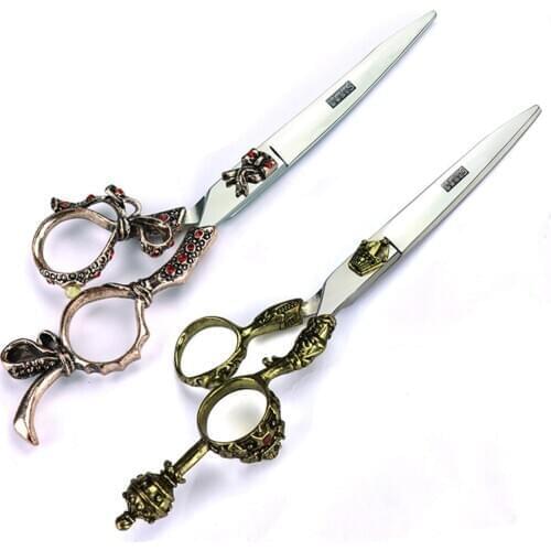 5.5/6/7 Inch Pet Scissors Dog Grooming Scissors for Groomer Japan Cutting Shears Sharp Edge Animals Haircut Logo Engraving