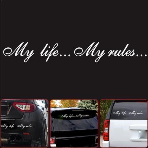 ONE Ratels TZ-640 8.5 * 60 cm 1-2 pieces My life ... My and ... car Car decals stickers rules stickers A8L1