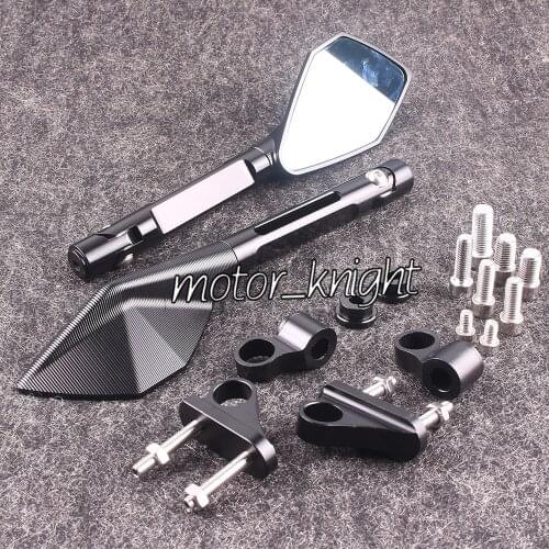 Motorcycle rearview mirror Pair Left Right for YAMAHA YZF R1 02-08 YZF R6 03-07 FZ6 FAZER 04-08 For TRIUMPH DAYTONA 675 06-08