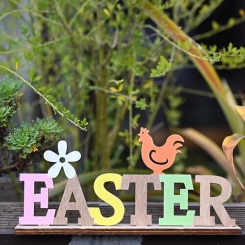 Easter Decor Easter Wood Tabletop Ornament Hello Spring Wood Decoration For Easter Spring Home Decoration Happy Easter