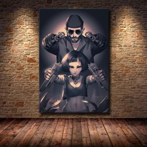 Movie Poster Leon The Professional Pop Art Canvas Prints Home Wall Decor Teen Bedroom Art Paintings Bar Pub Club Room Decoration